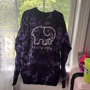 Ivory Ella dark purple, long sleeve, shirt, size medium